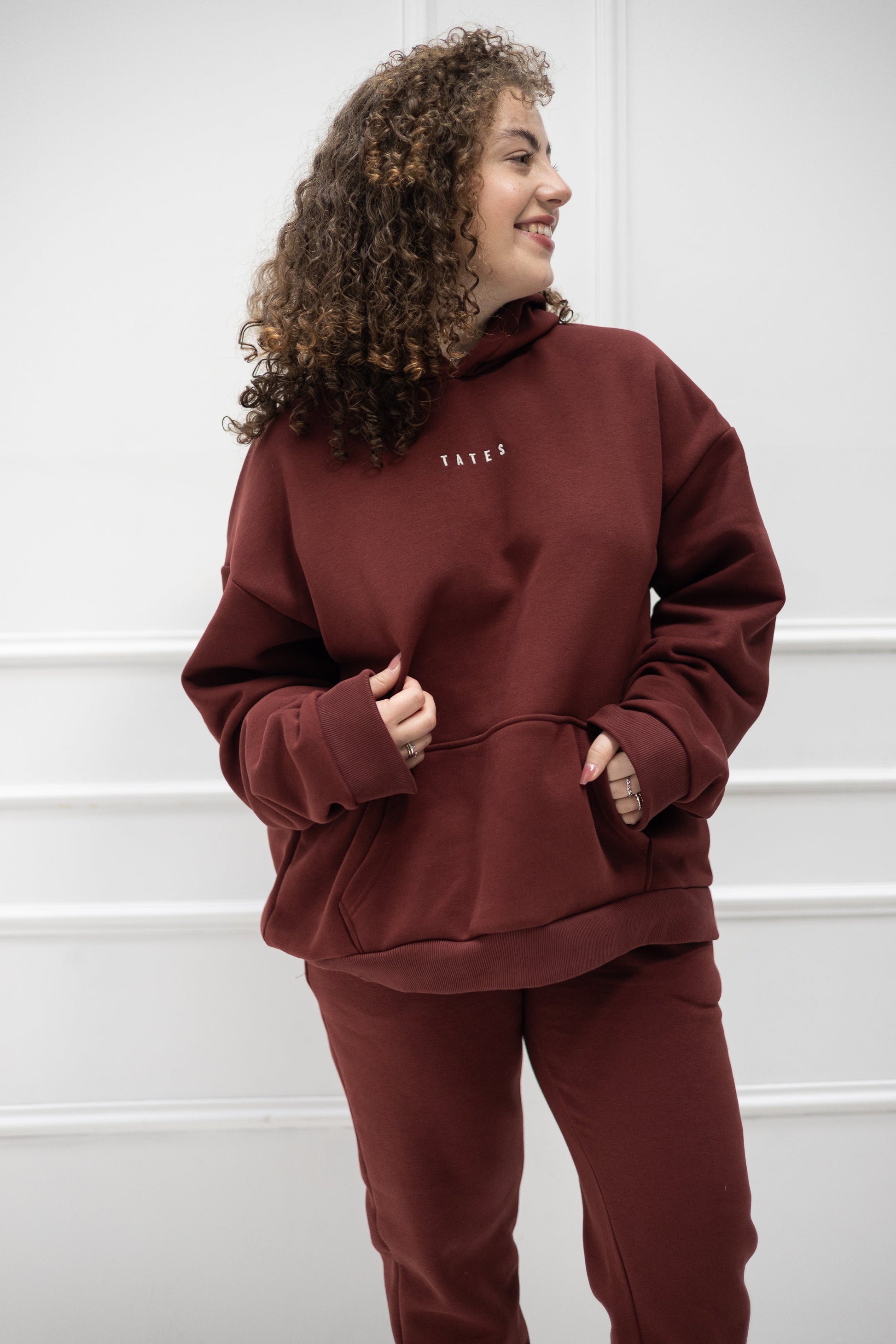 Original Wide Waistband Hoodie – Bordeaux