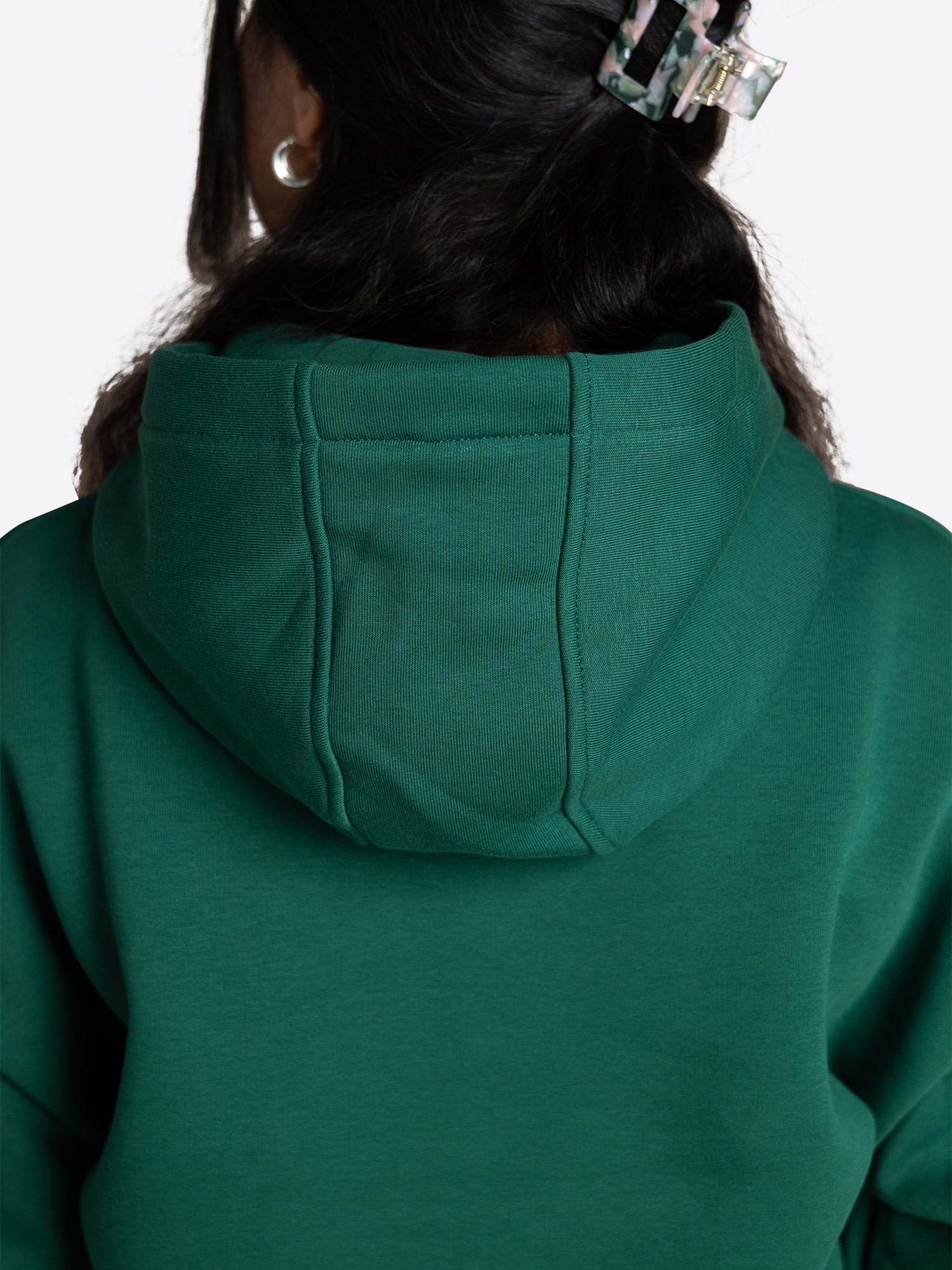 Regular Waistband Hoodie – Grün
