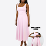 Midi Skort Kleid Anny - Rosa