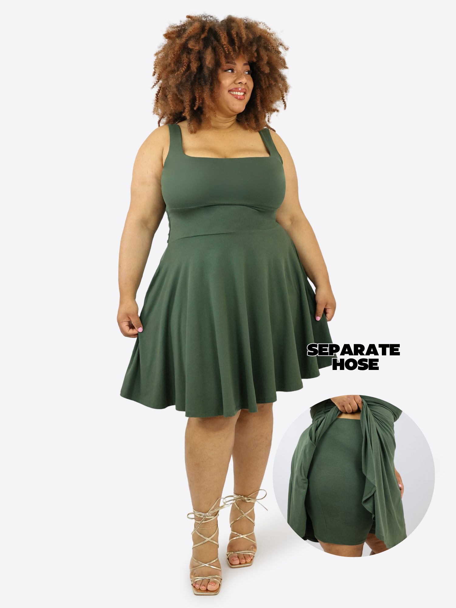 Classic Skort Kleid Anny - Olive
