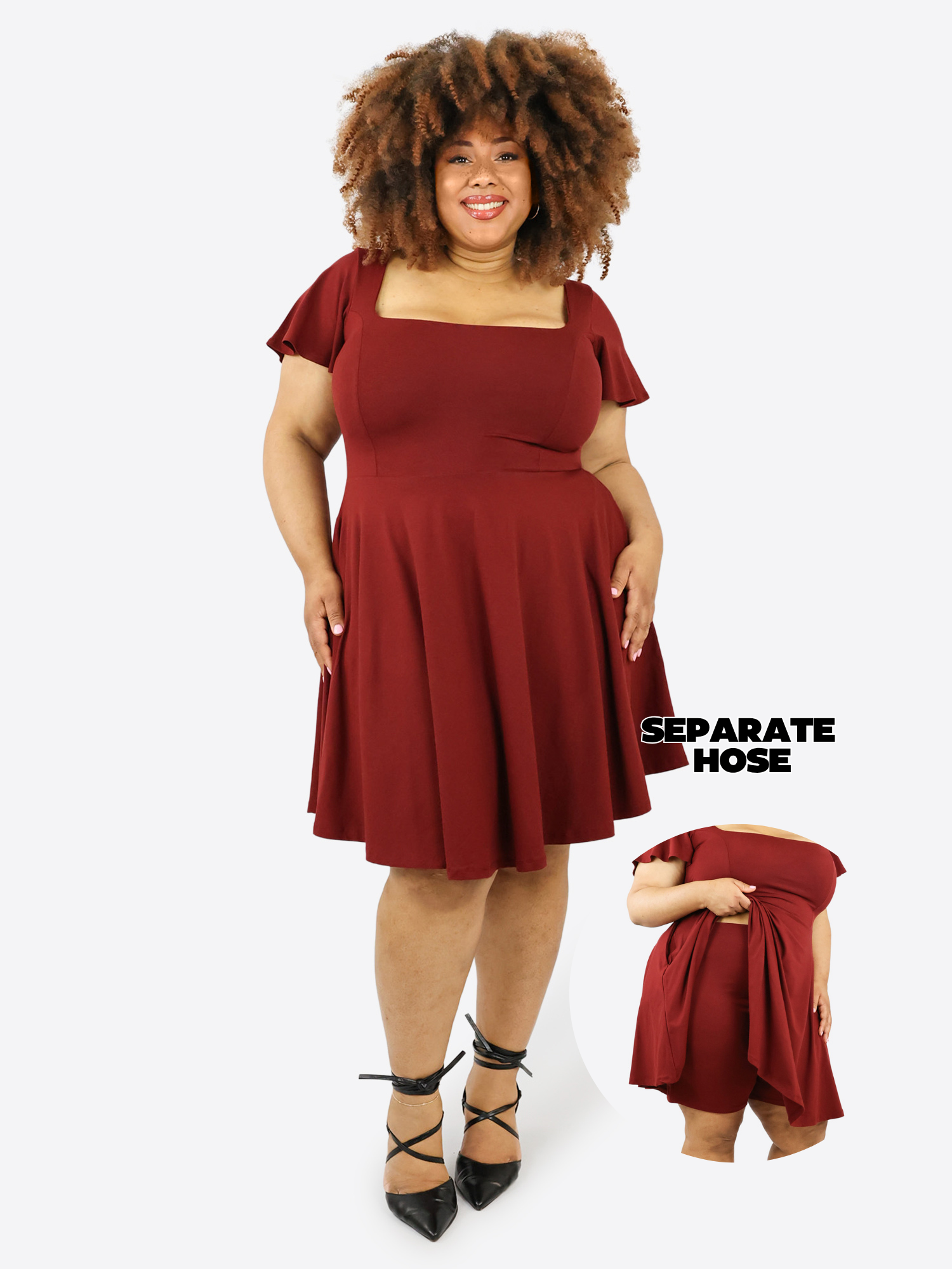 Classic Skort Kleid Ivy - Bordeaux