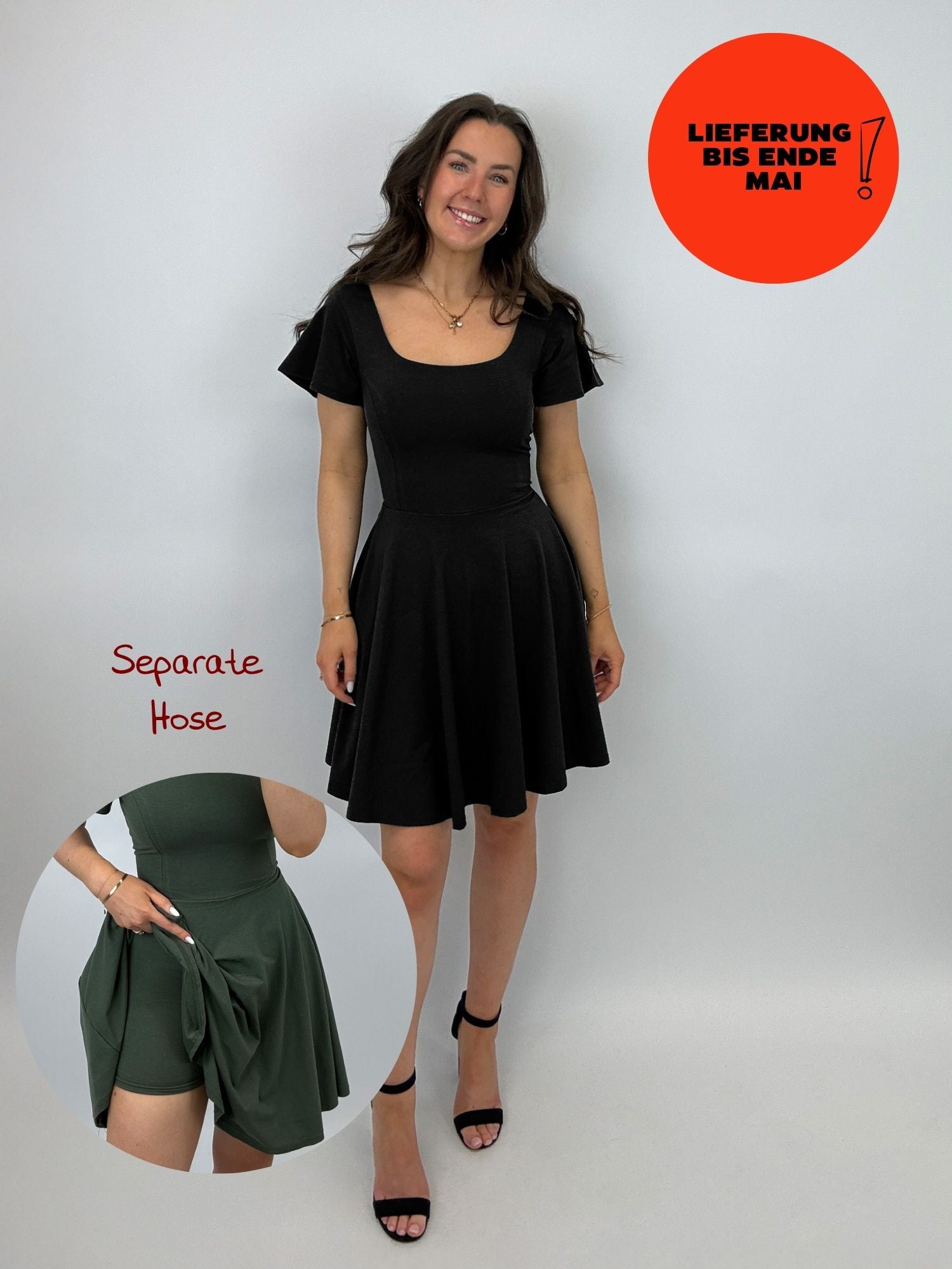 Classic Skort Kleid Ivy - Schwarz