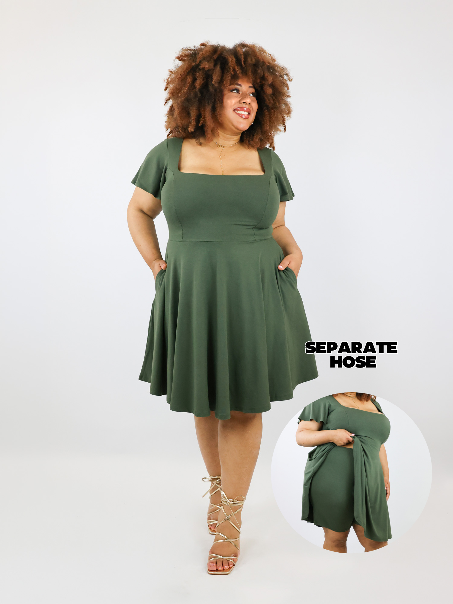 Classic Skort Kleid Ivy - Olive