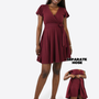 Classic Wickelkleid Carina - Plum