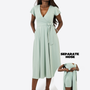 Midi Wickelkleid Carina - Aloe