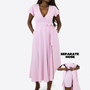 Midi Wickelkleid Carina - Rosa