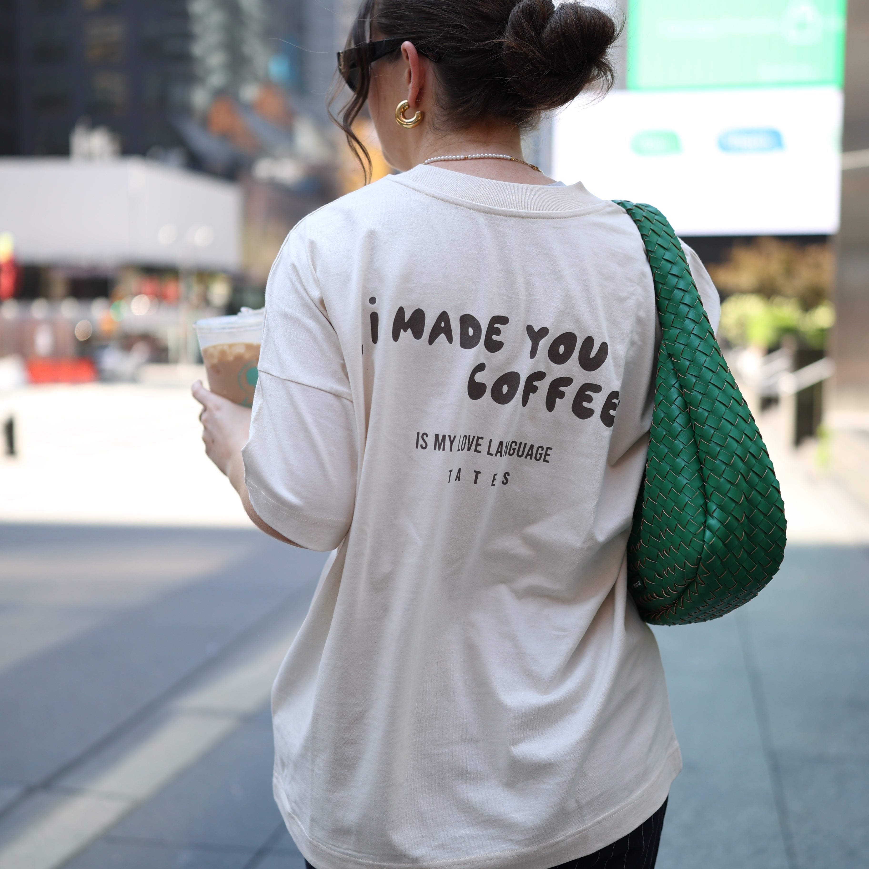 T-Shirt "I made you coffee" – Natural Raw