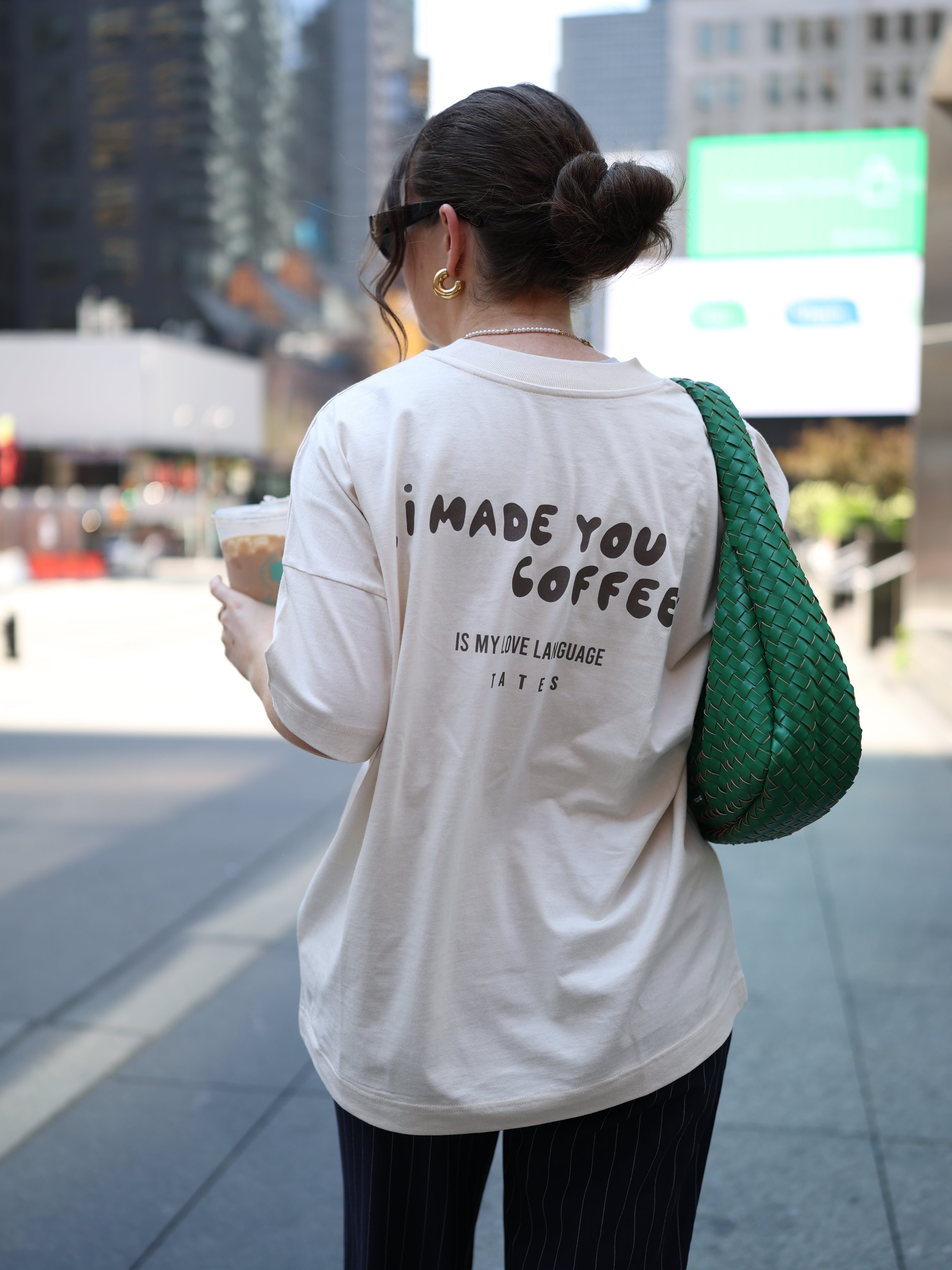 T-Shirt "I made you coffee" – Natural Raw