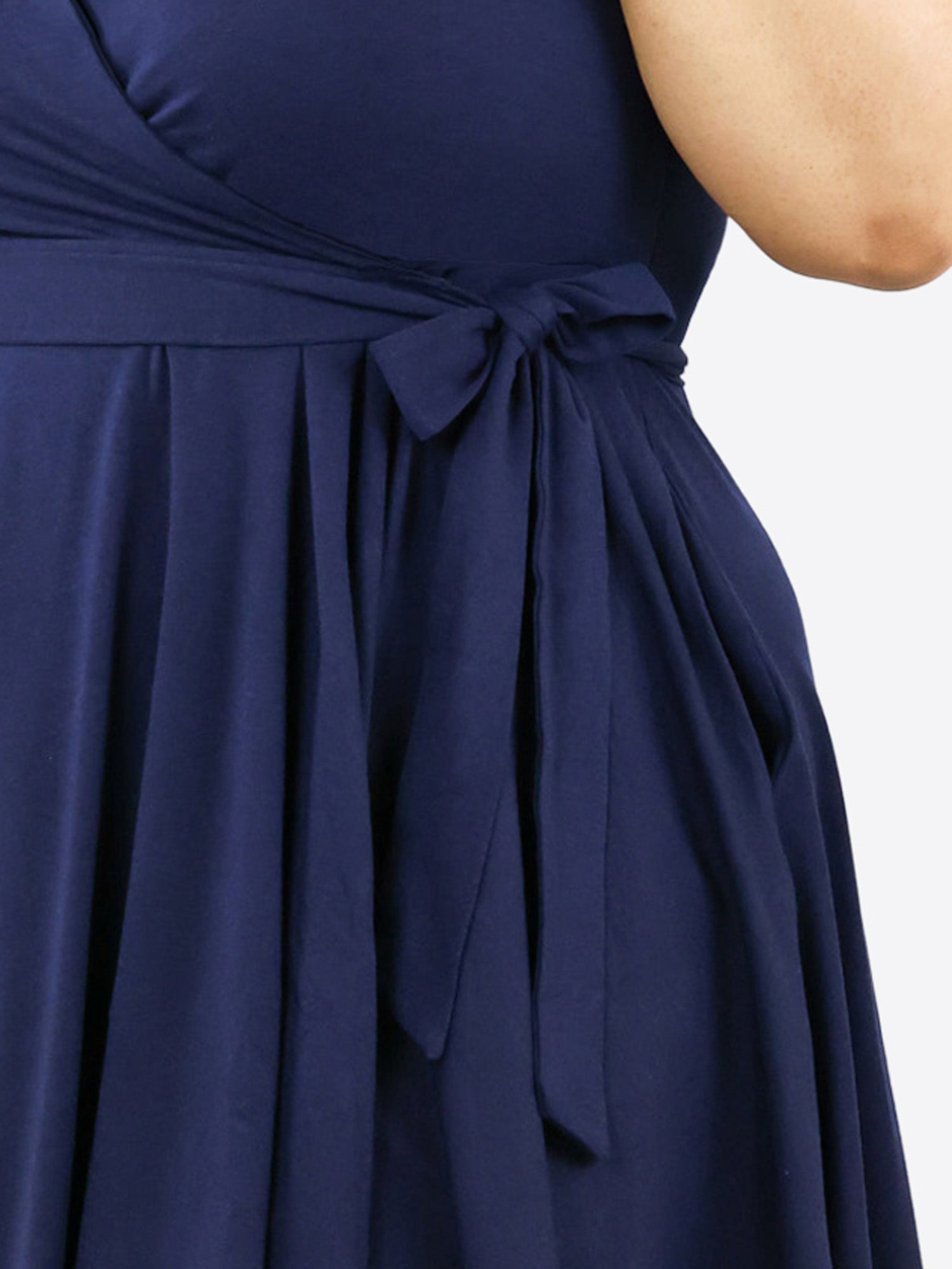 Classic Wickelkleid Carina - Midnight Blue