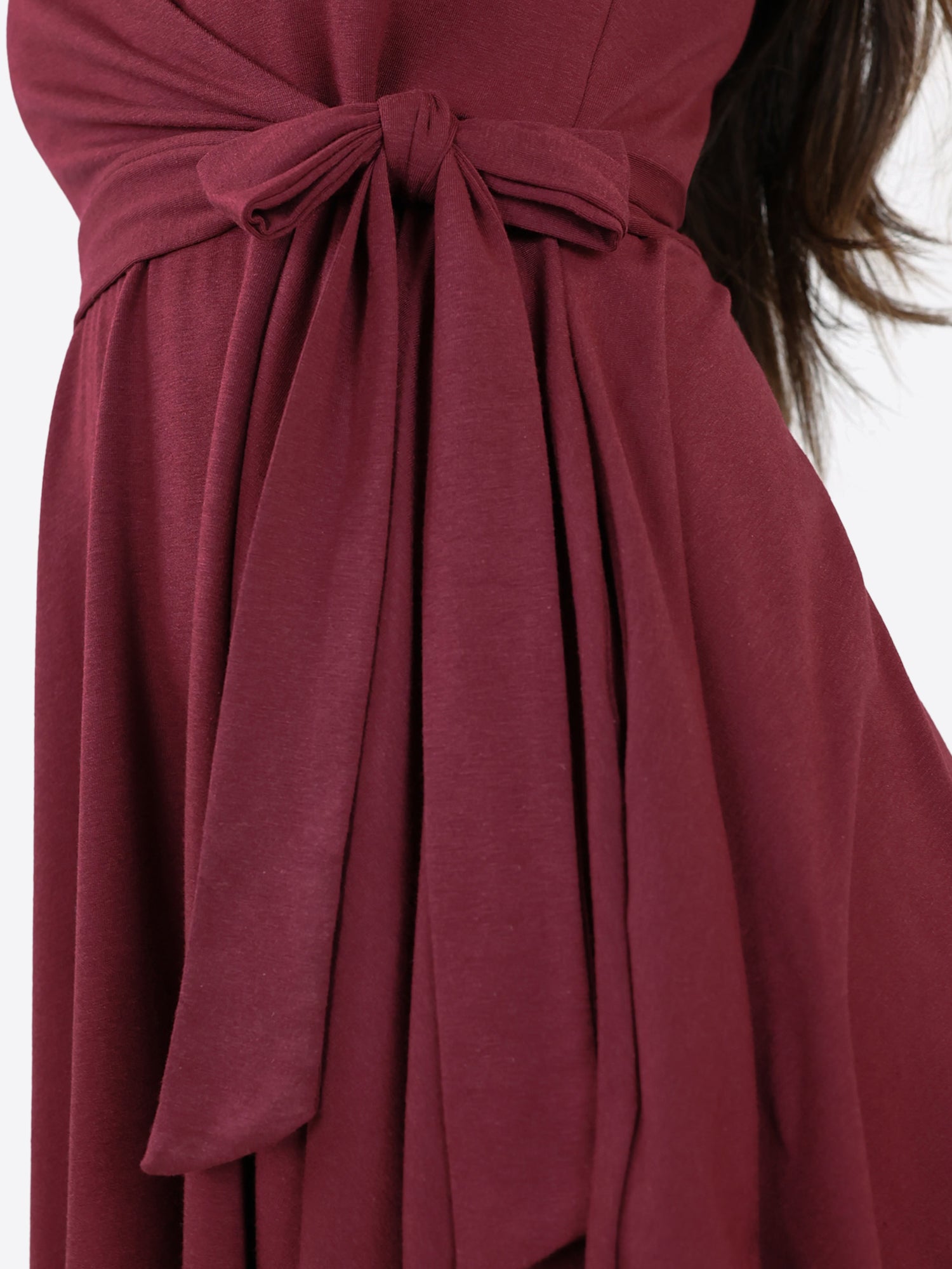 Classic Wickelkleid Carina - Plum
