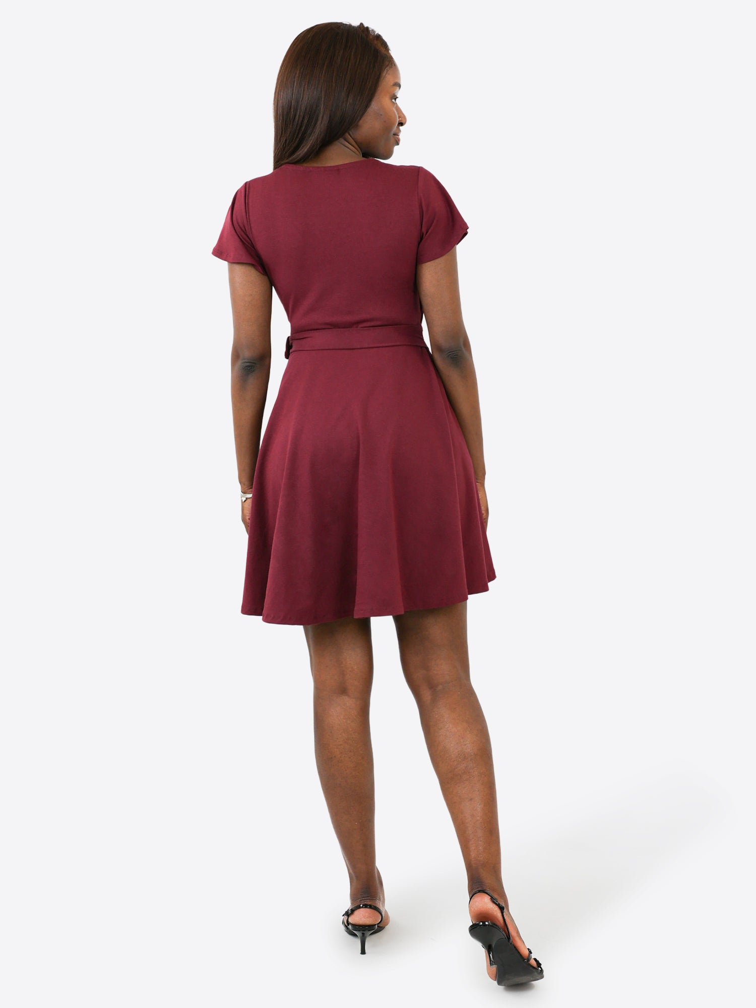 Classic Wickelkleid Carina - Plum
