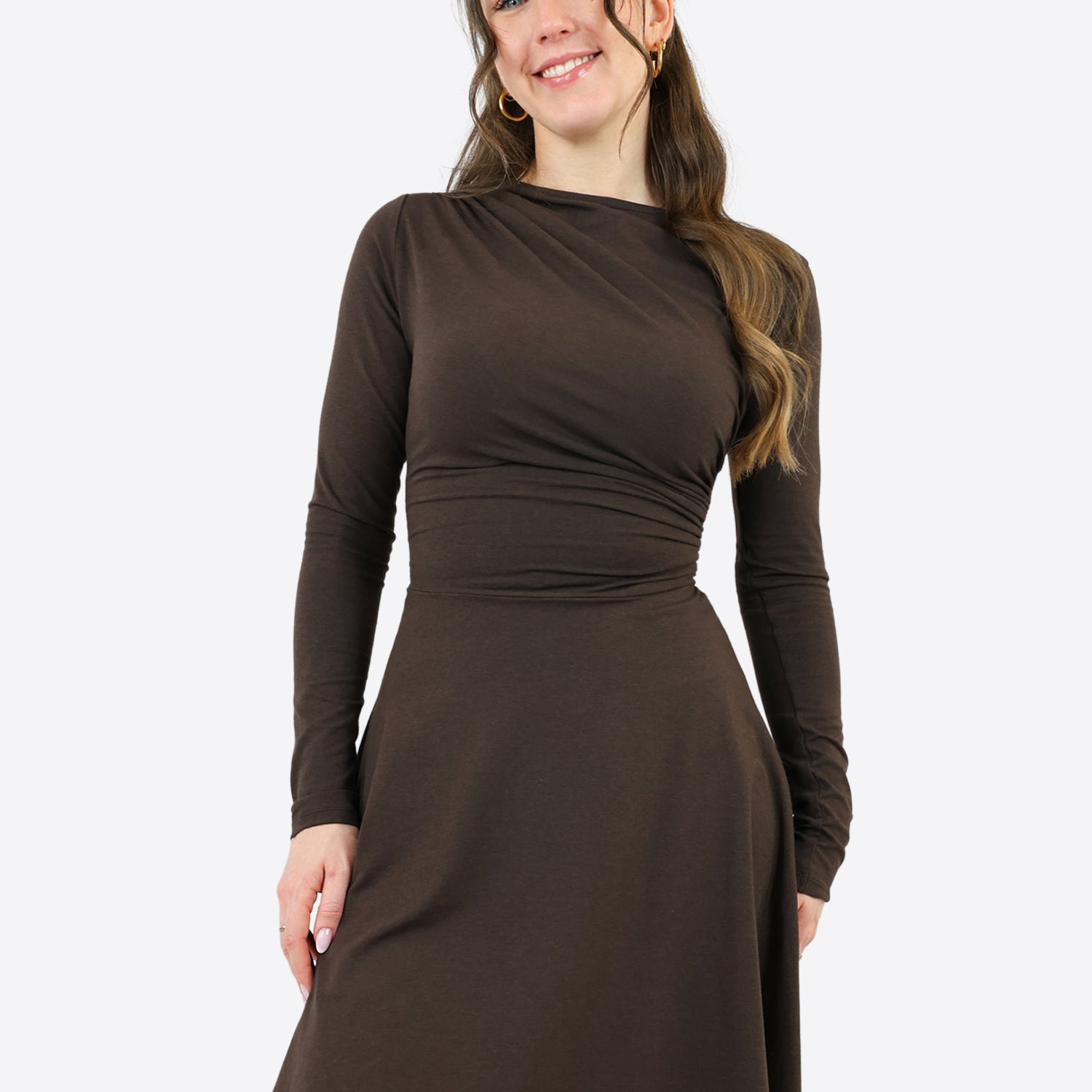 Classic Skort Kleid Clare - Dark Chocolate