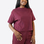 Crop T-Shirt – Plum