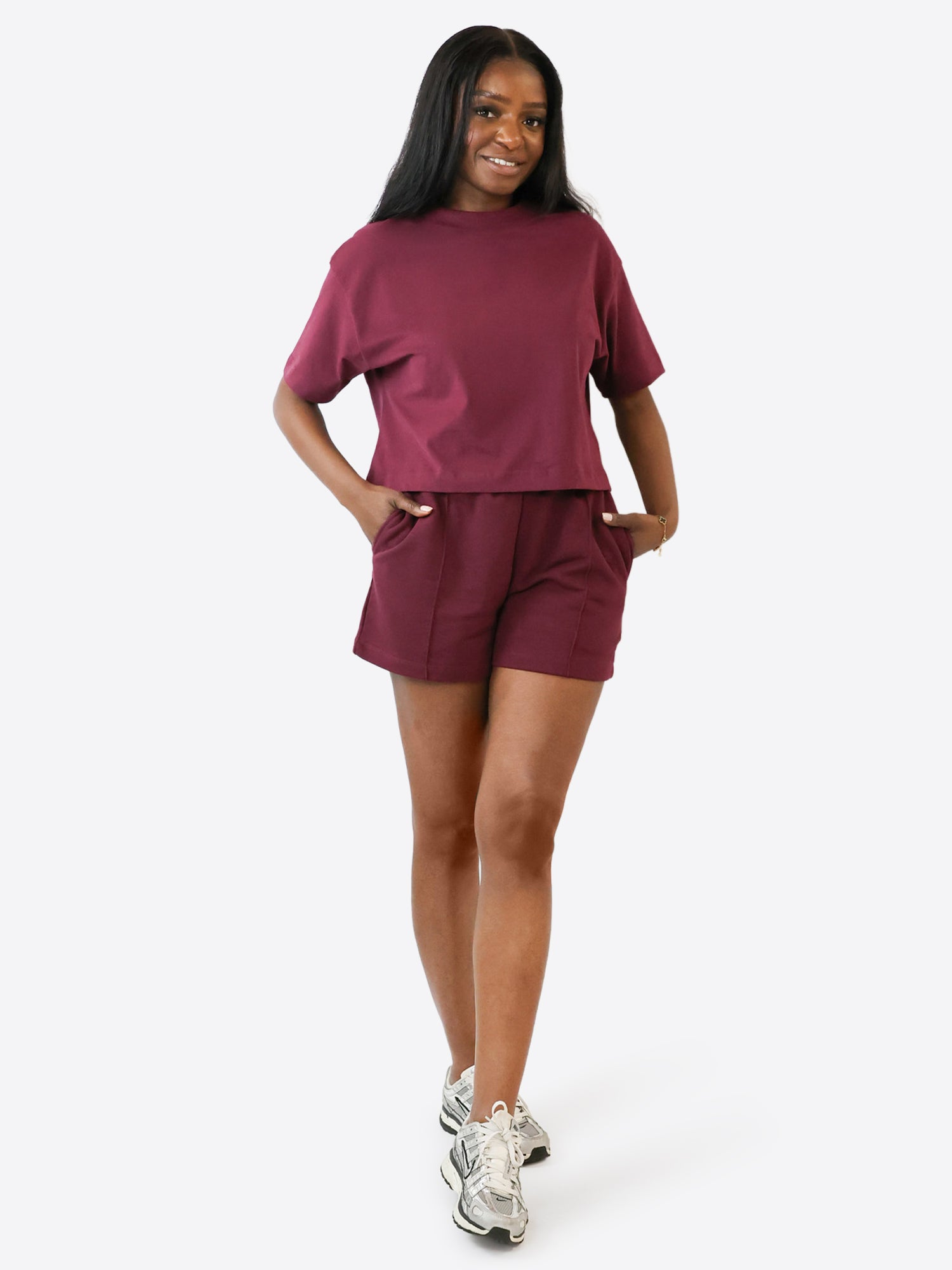 Crop T-Shirt – Plum