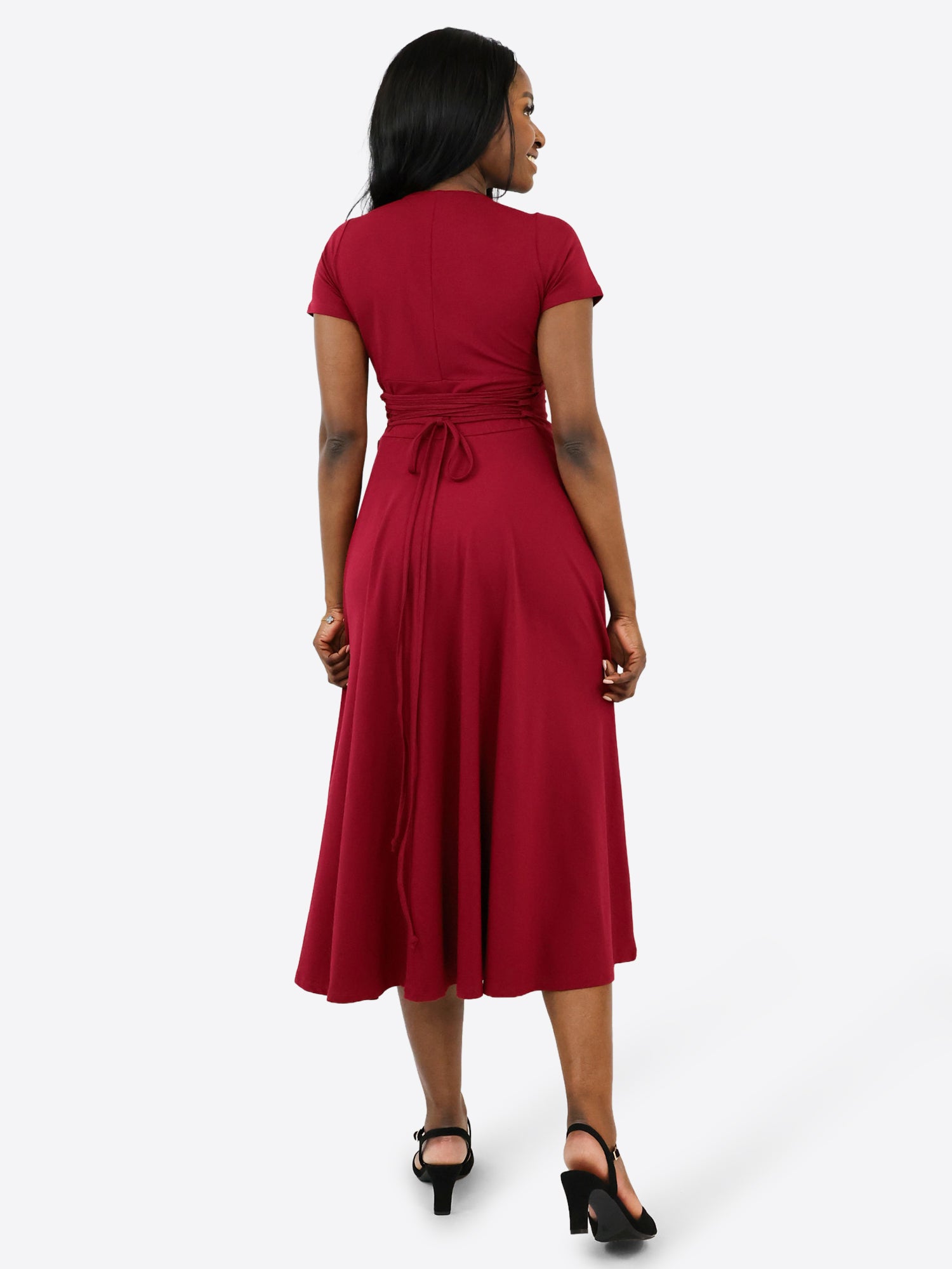 Midi Skort Kleid Marli - Cranberry