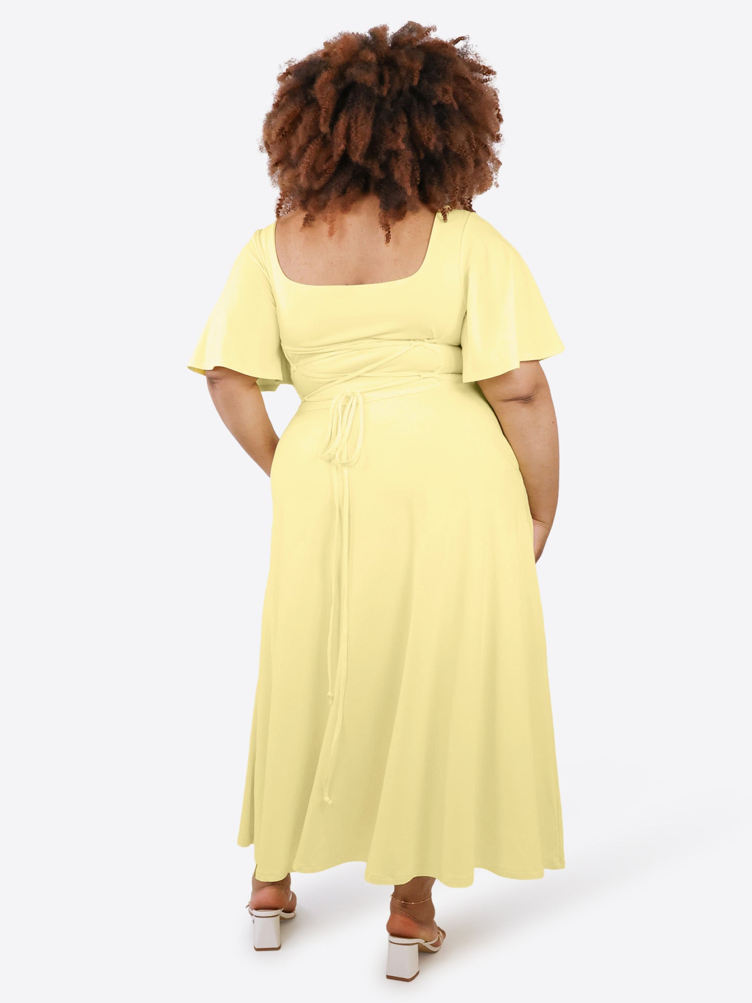 Midi Skort Kleid Mara - Pastellgelb