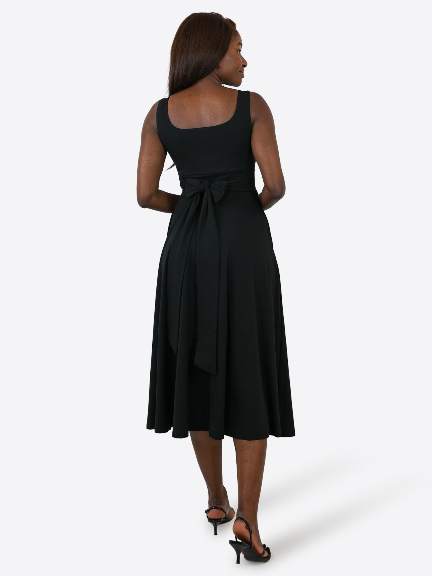 Midi Skort Kleid Anny - Schwarz