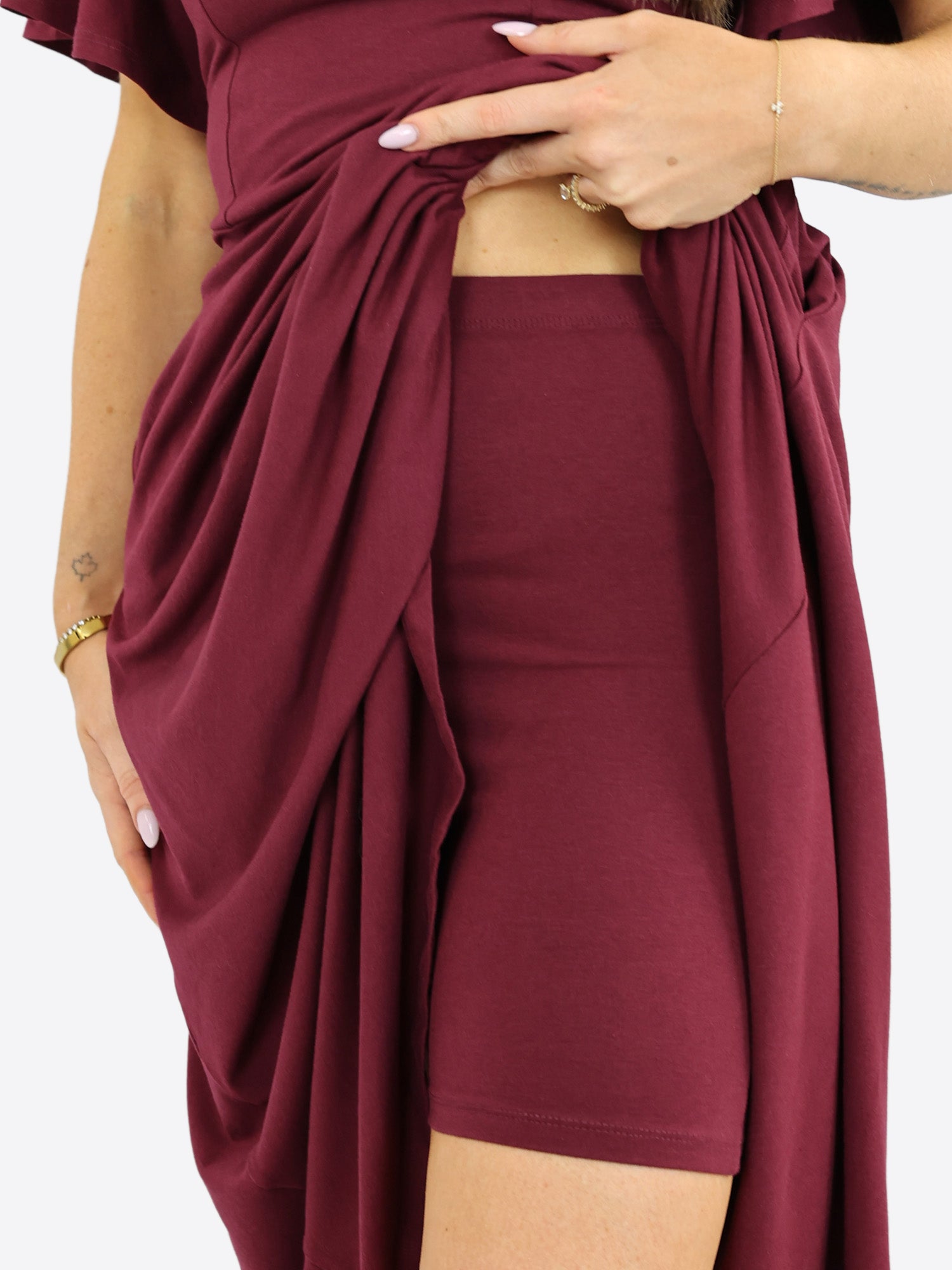 Midi Skort Kleid Mara - Plum