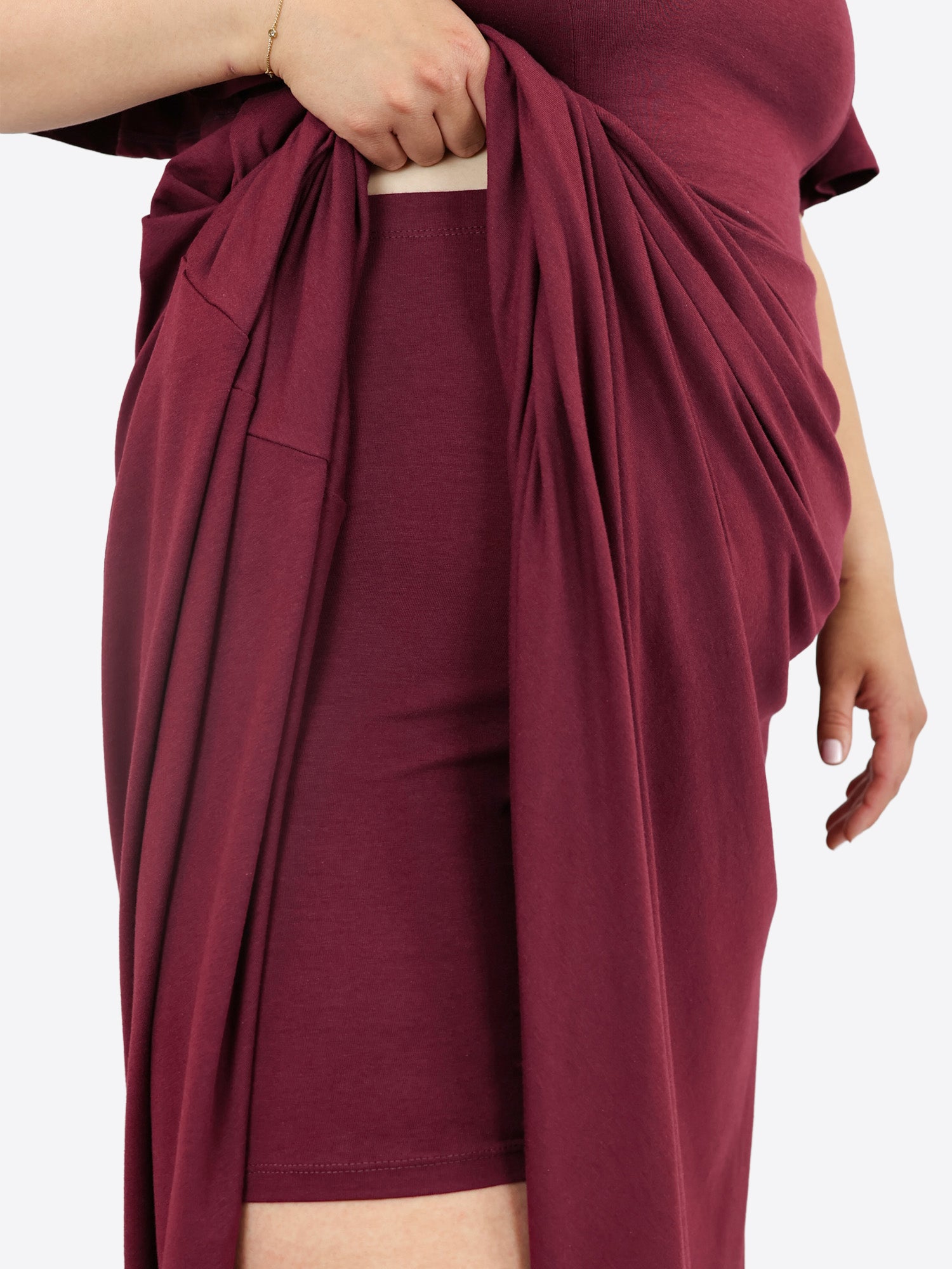Midi Skort Kleid Mara - Plum
