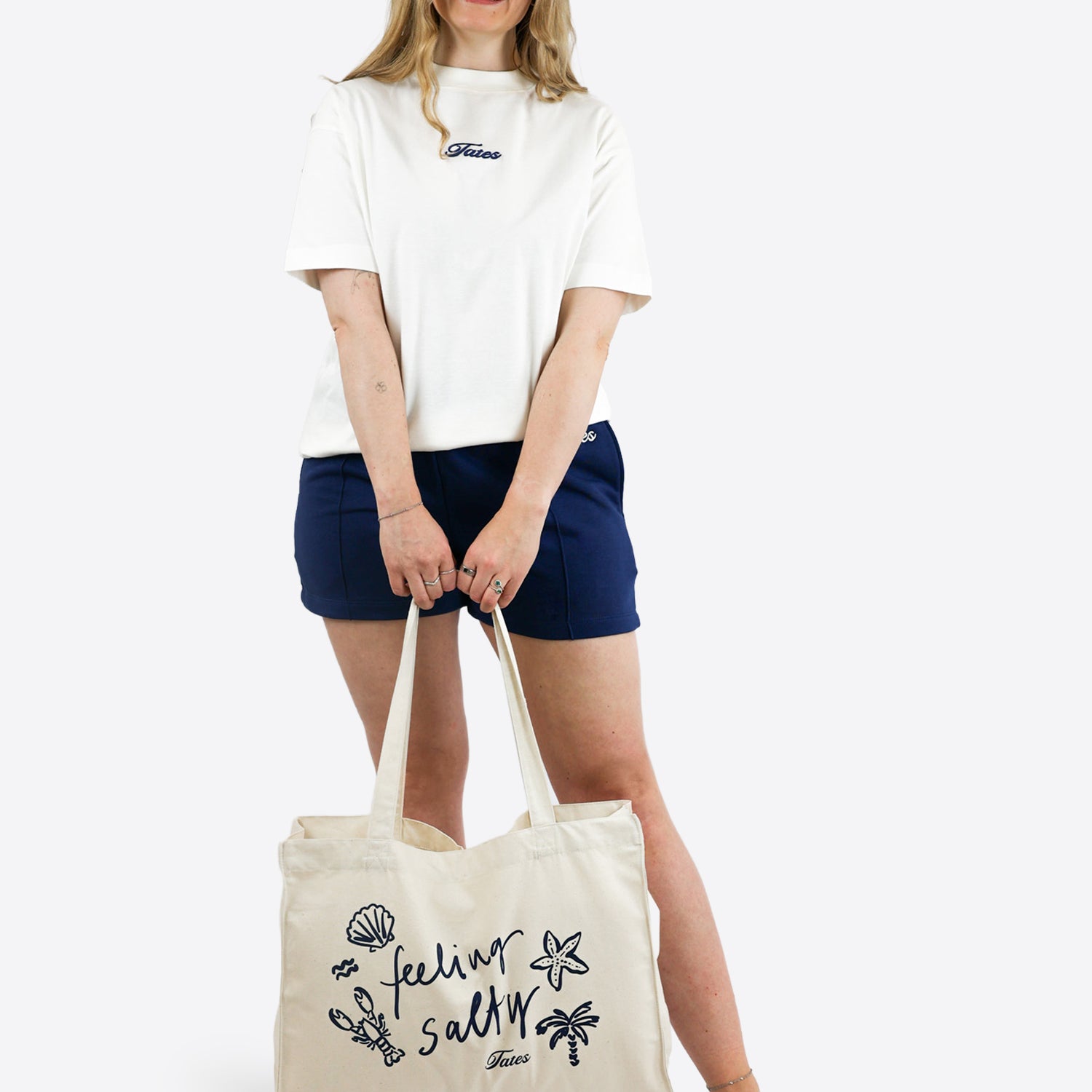 Shopping Bag "Feeling Salty" - Natural Raw
