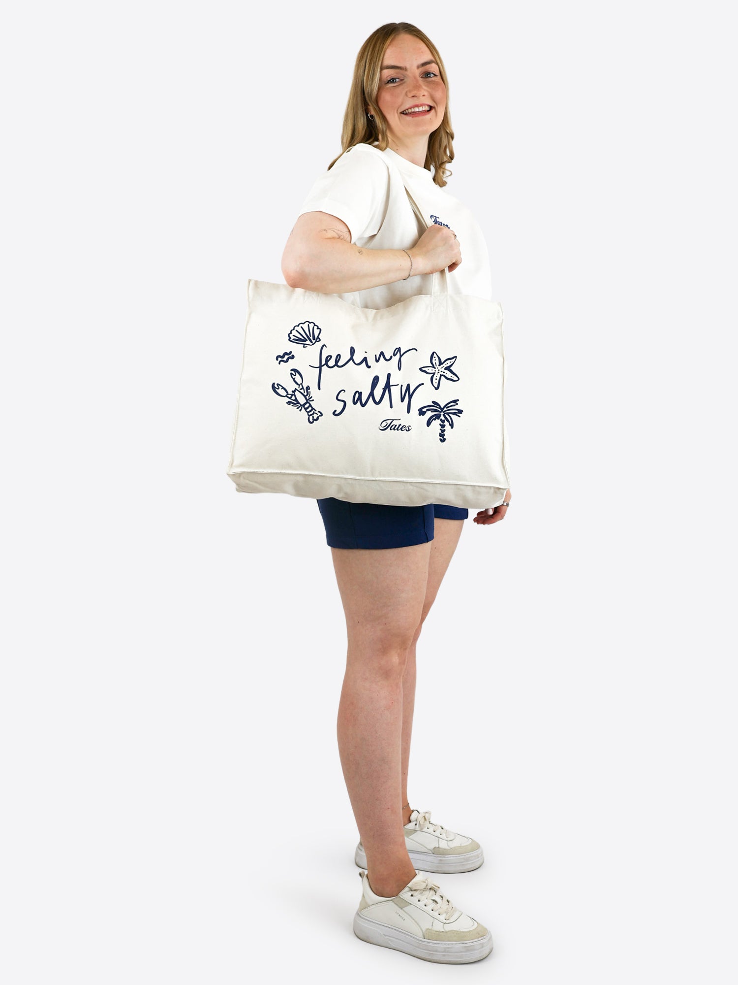 Shopping Bag "Feeling Salty" - Natural Raw