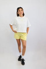New Soft Touch T-Shirt Crop Version "Amalfi Beach Club"