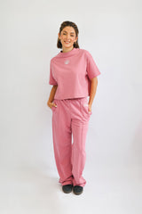 New Soft Touch T-Shirt Crop Version "Amalfi Beach Club"