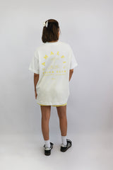 New Soft Touch T-Shirt "Amalfi Beach Club" Off White