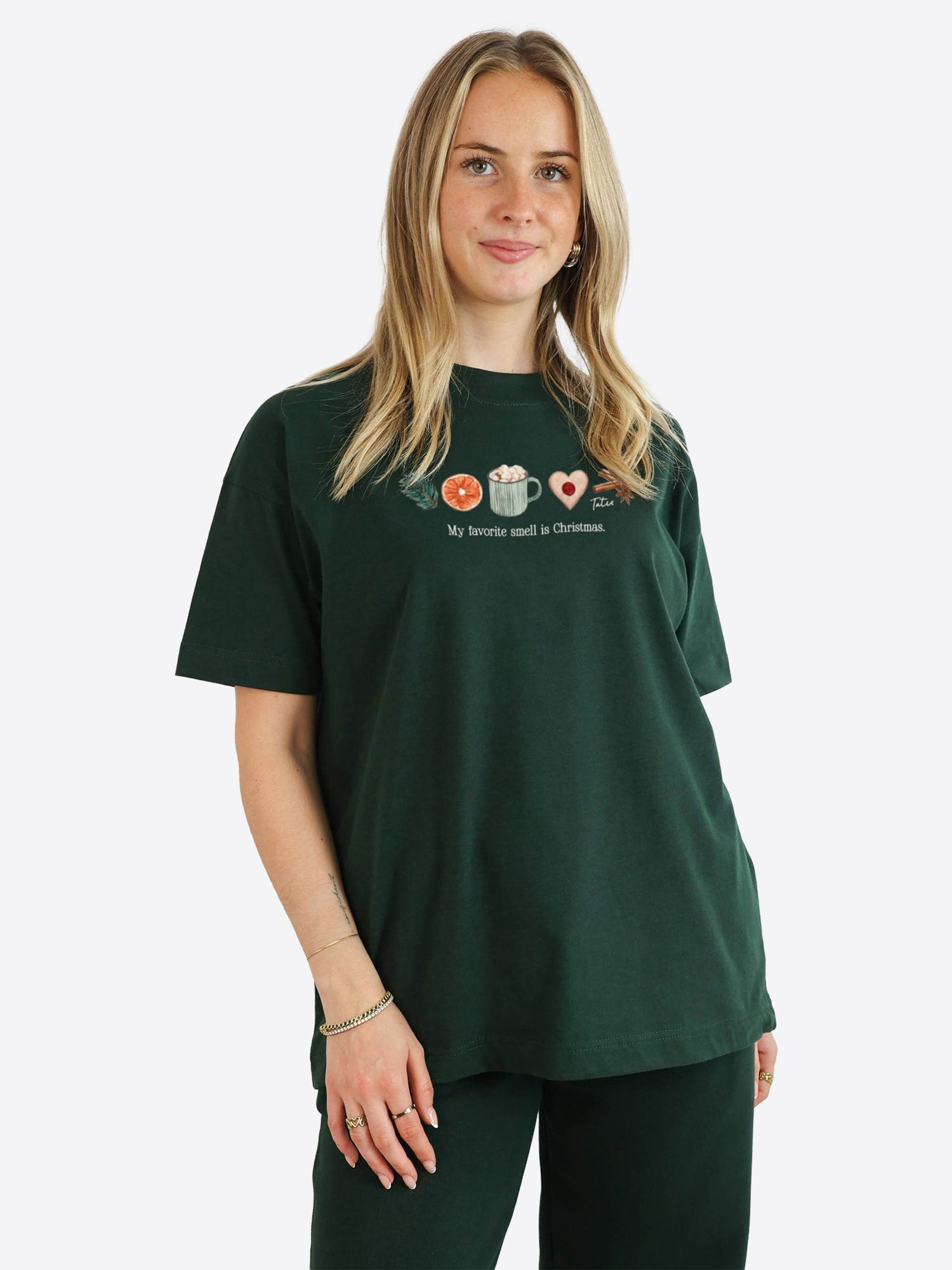 Soft Touch T-Shirt 3.0 "American Christmas" – Pine Green
