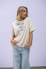 Soft Touch T-Shirt (Oversized) "Après Ski Mountain Club"