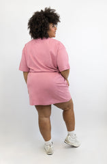 T-Shirt-Kleid mit Schleifen-Bindung