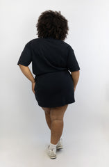 T-Shirt-Kleid mit Schleifen-Bindung