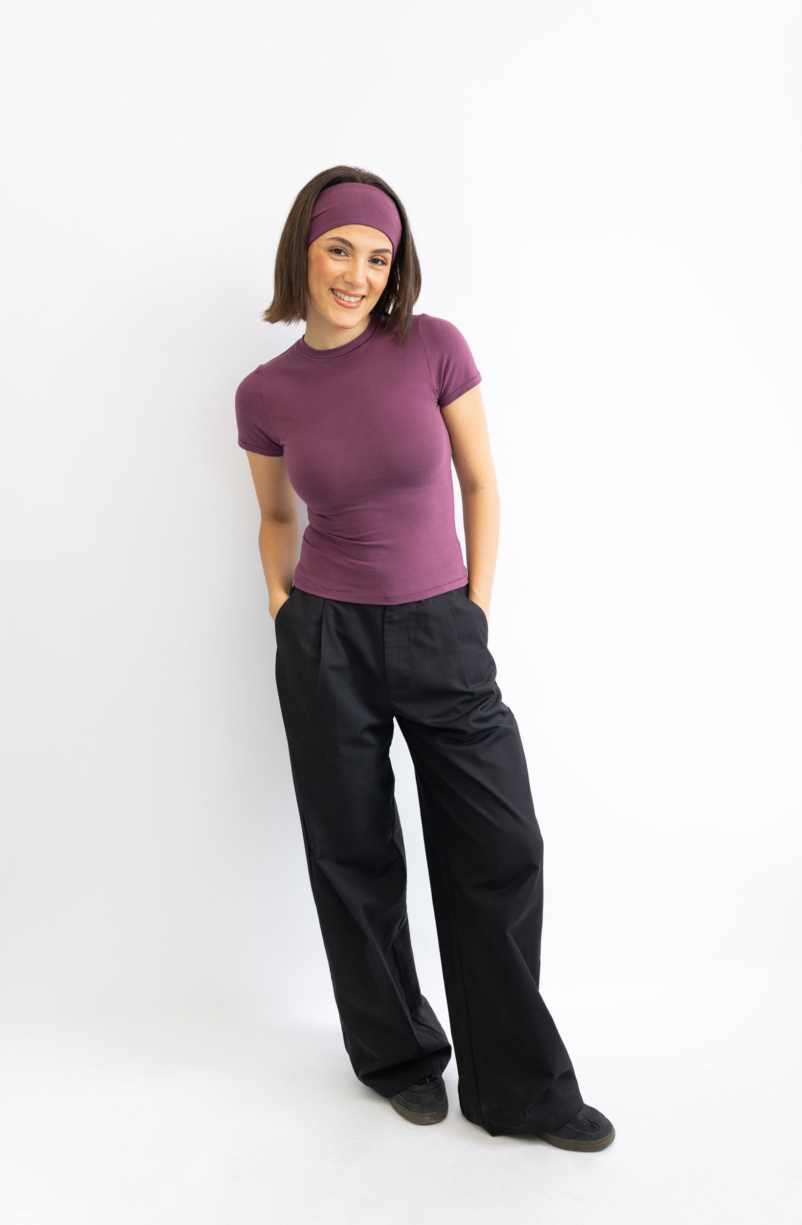 T-Shirt (Slim) – Aubergine