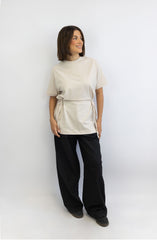 T-Shirt mit Schleifen-Bindung