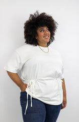 T-Shirt mit Schleifen-Bindung