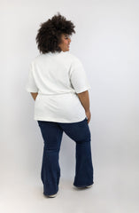 T-Shirt mit Schleifen-Bindung
