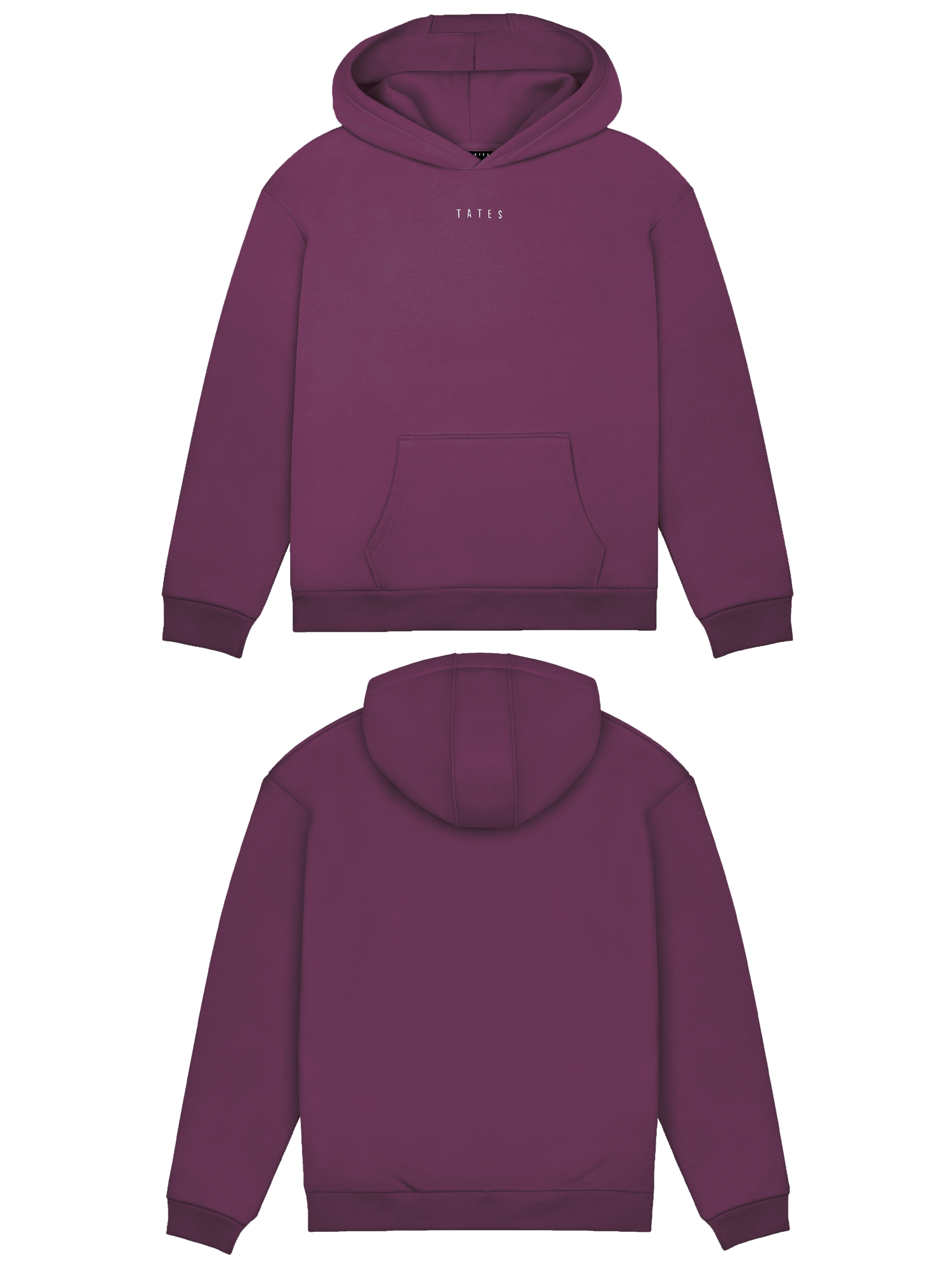Basic (Build your own) Original Wide Waistband Hoodie – Aubergine