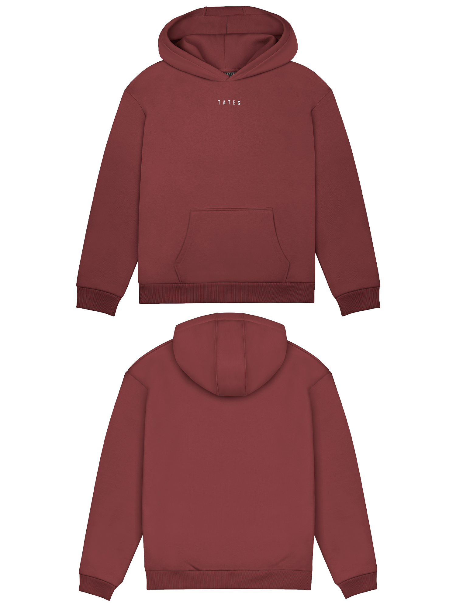 Basic (Build your own) Original Wide Waistband Hoodie – Bordeaux