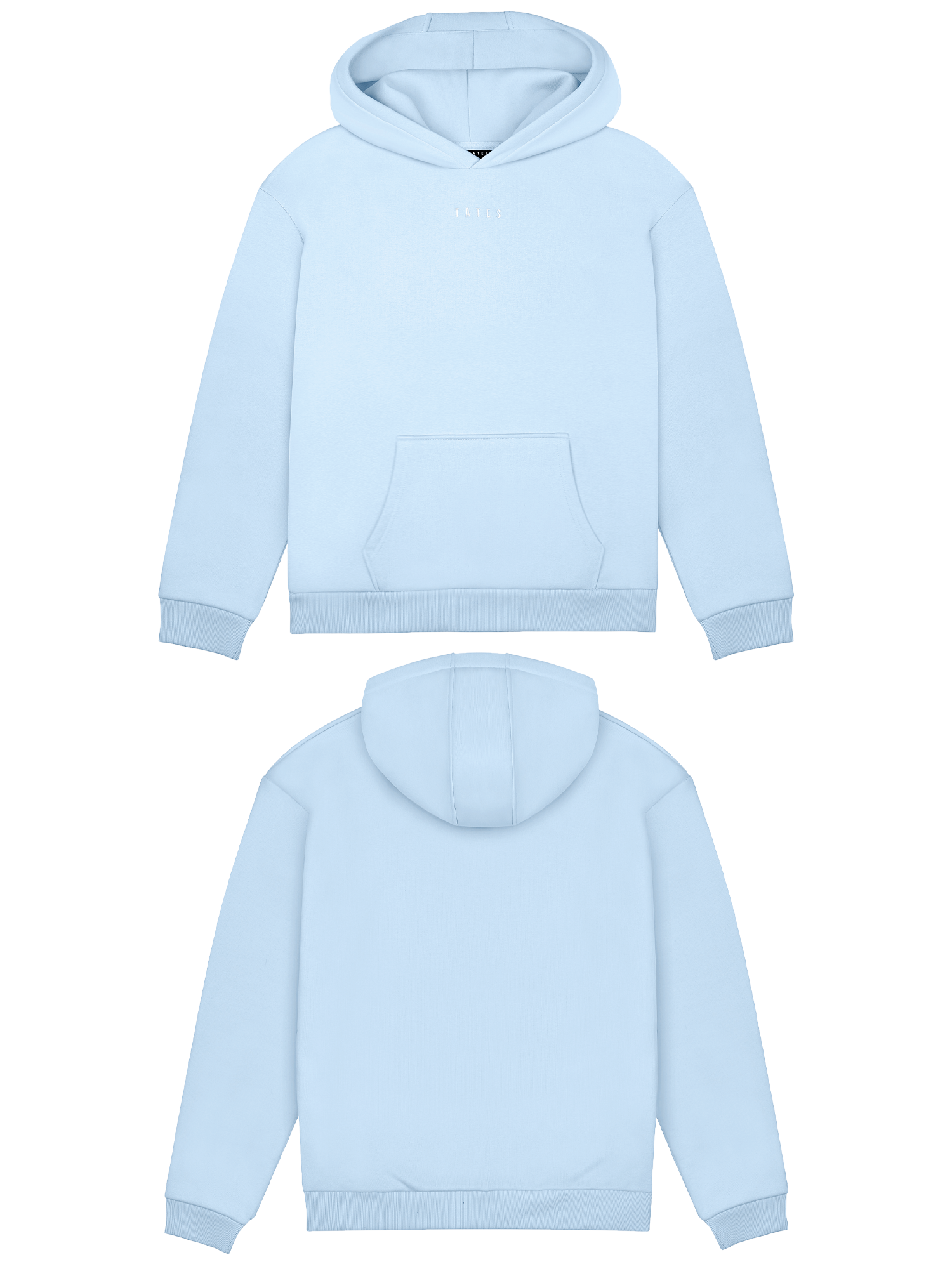 Basic (Build your own) Original Wide Waistband Hoodie – Hellblau