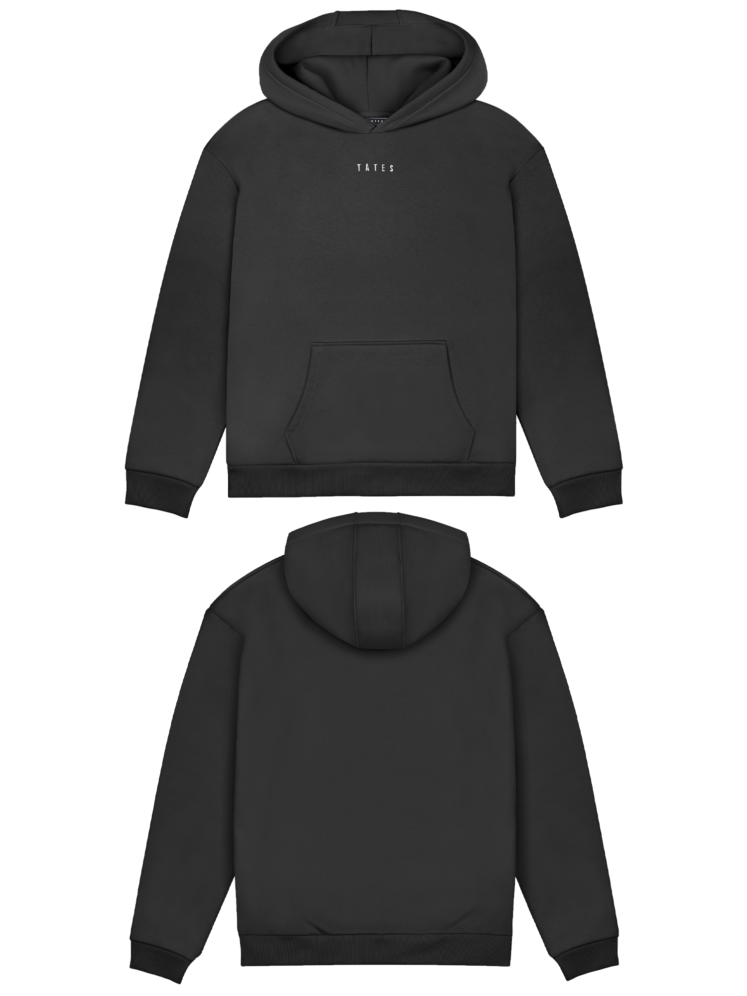 Basic (Build your own) Original Wide Waistband Hoodie – Schwarz