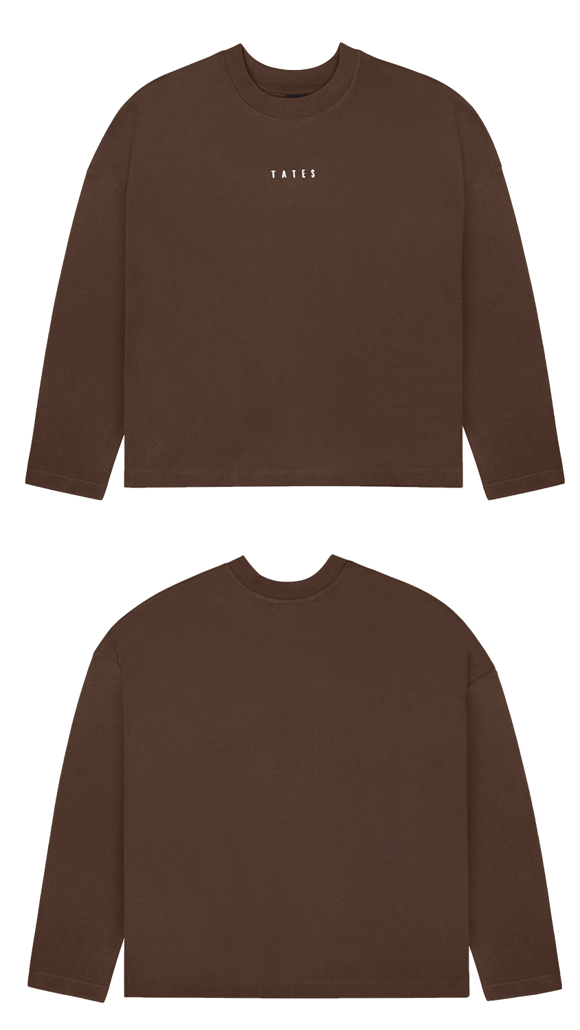 Basic (Build your own) Longsleeve (Oversized) – Chocolate