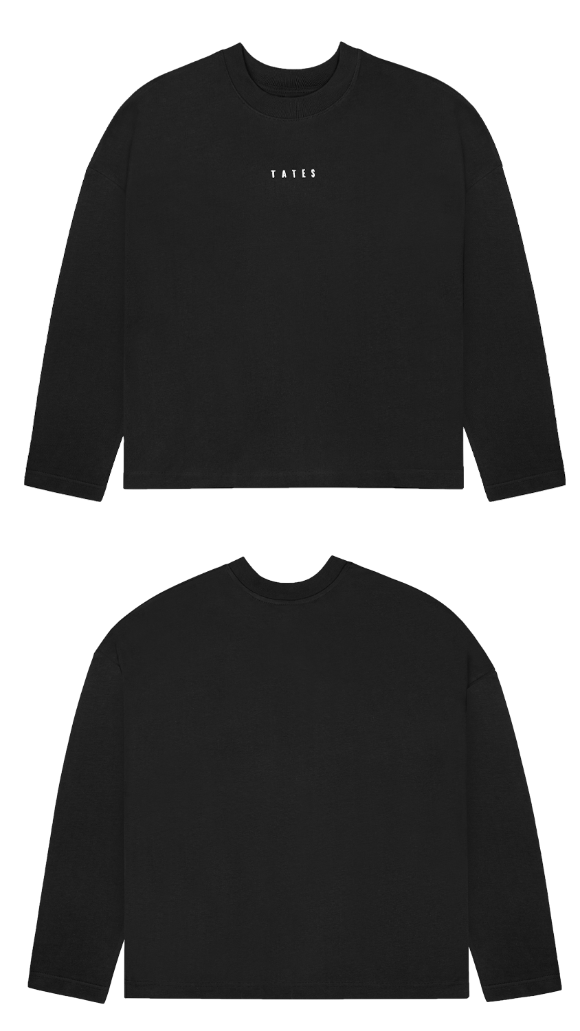 Basic (Build your own) Longsleeve (Oversized) – Schwarz