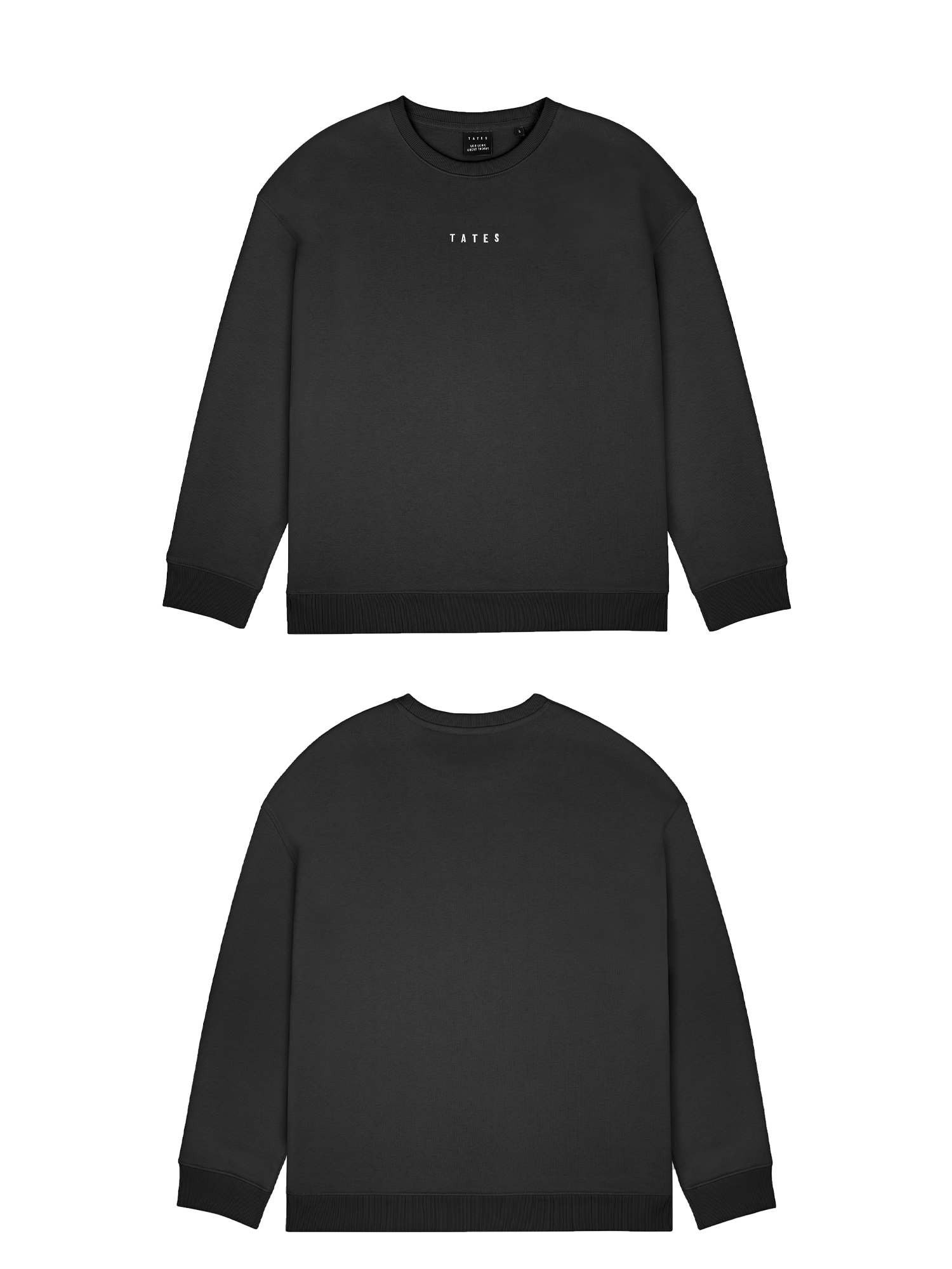 Basic (Build your own) Original Wide Waistband Sweater – Schwarz