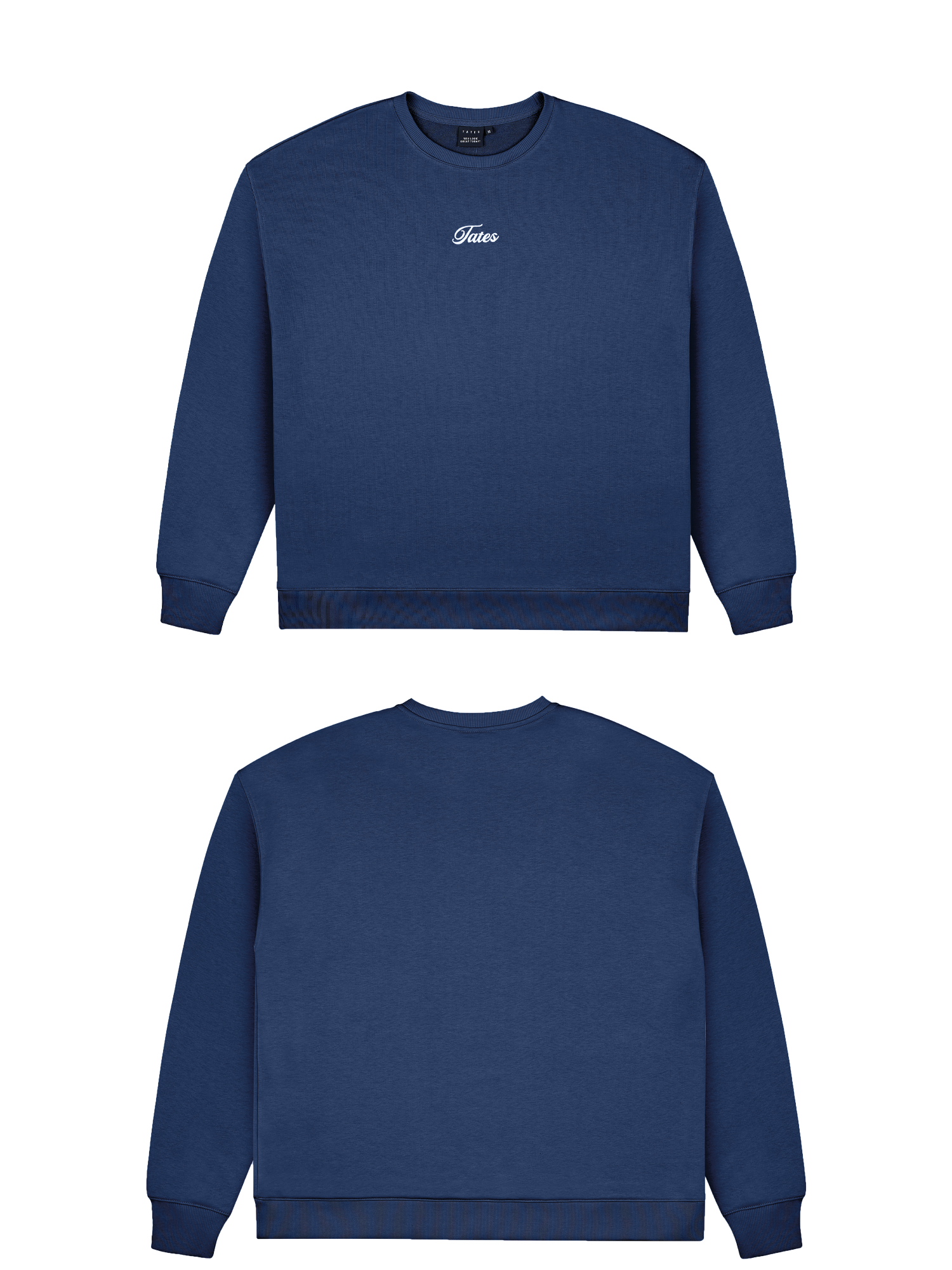 Basic (Build your own) Light Wide Waistband Sweater – Navy