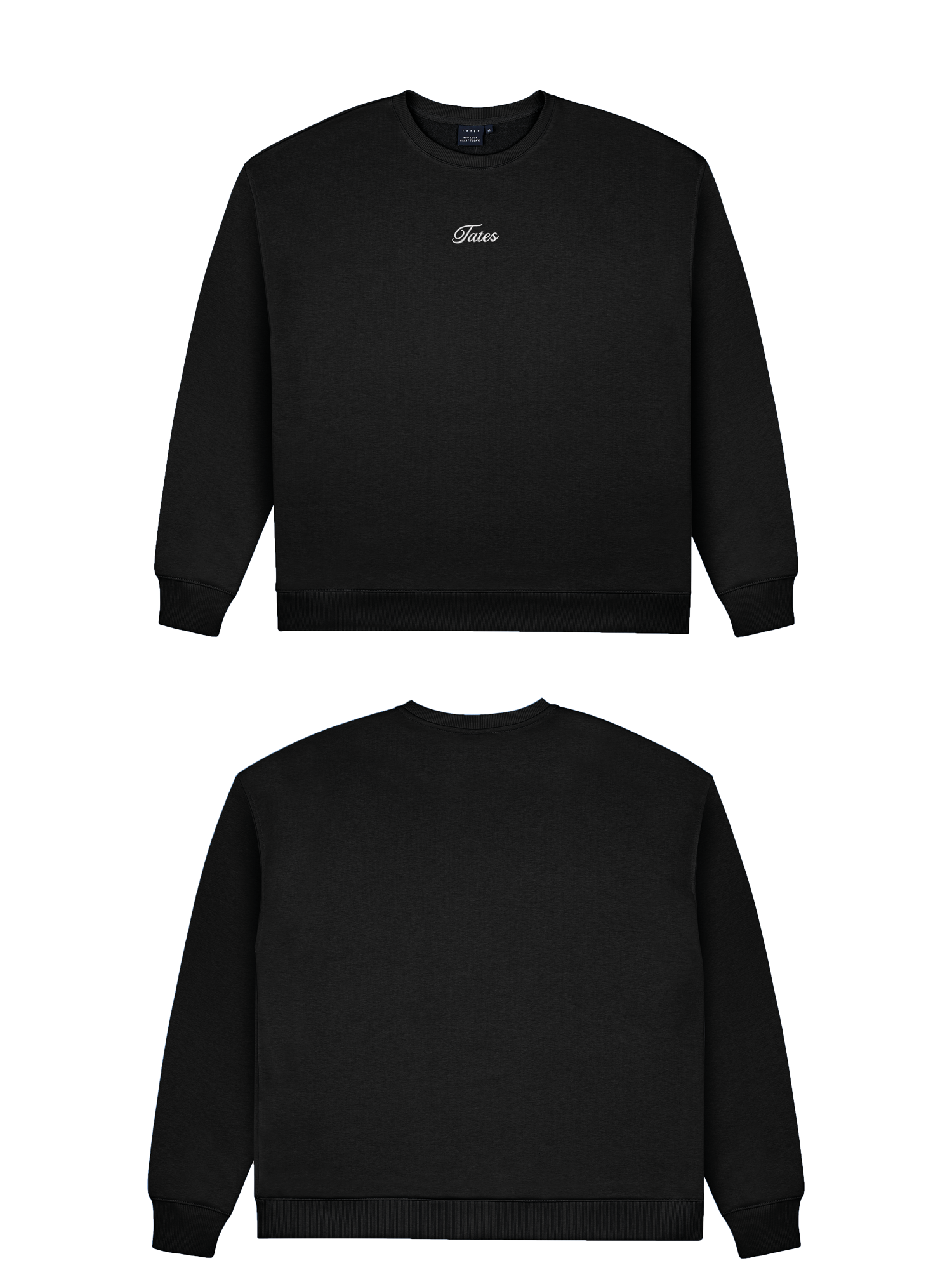 Basic (Build your own) Original Light Wide Waistband Sweater – Schwarz