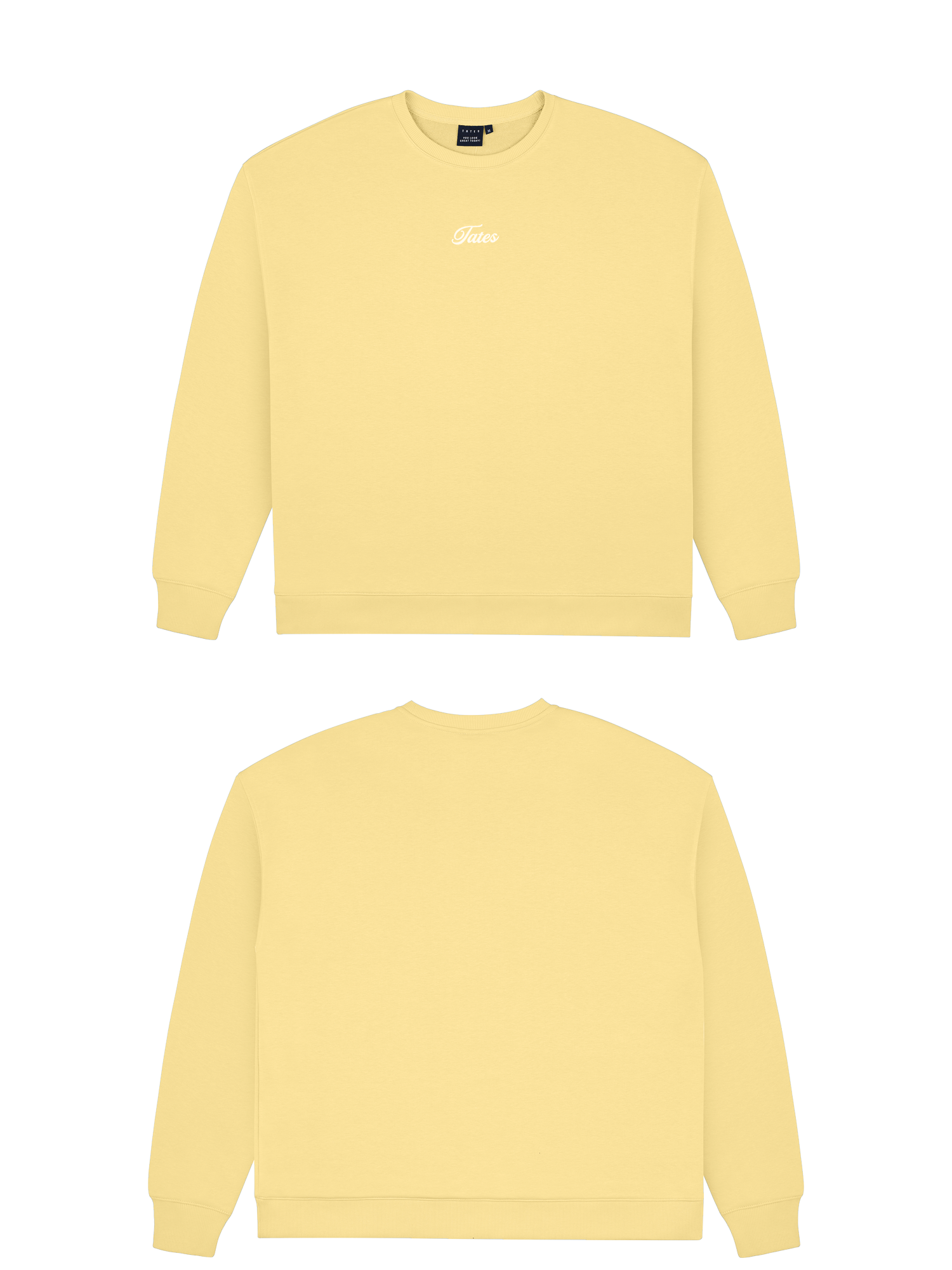 Basic (Build your own) Light Wide Waistband Sweater – Butter Yellow