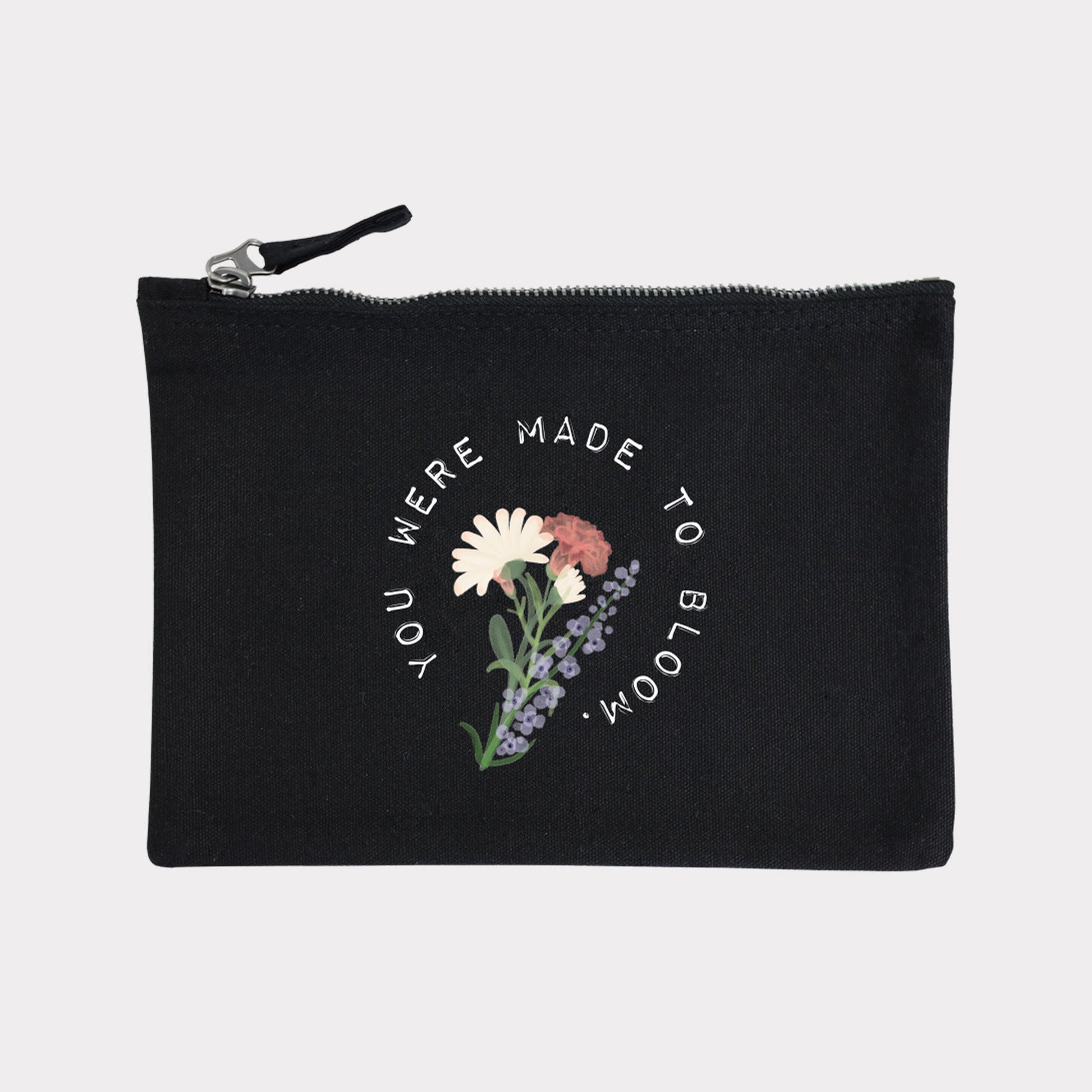 Mini bag "Birthflowers" – Schwarz