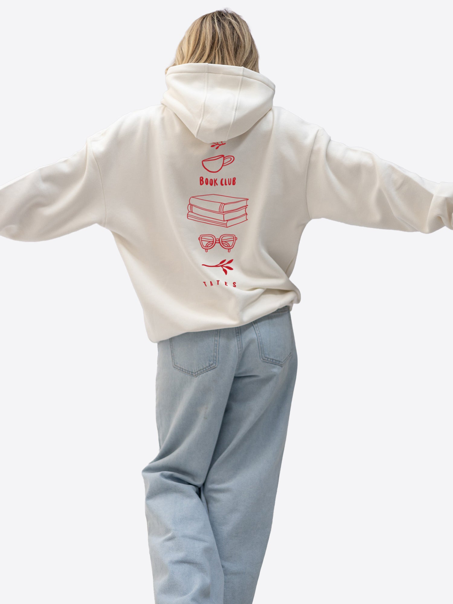 Original Regular Waistband Hoodie "Book club"