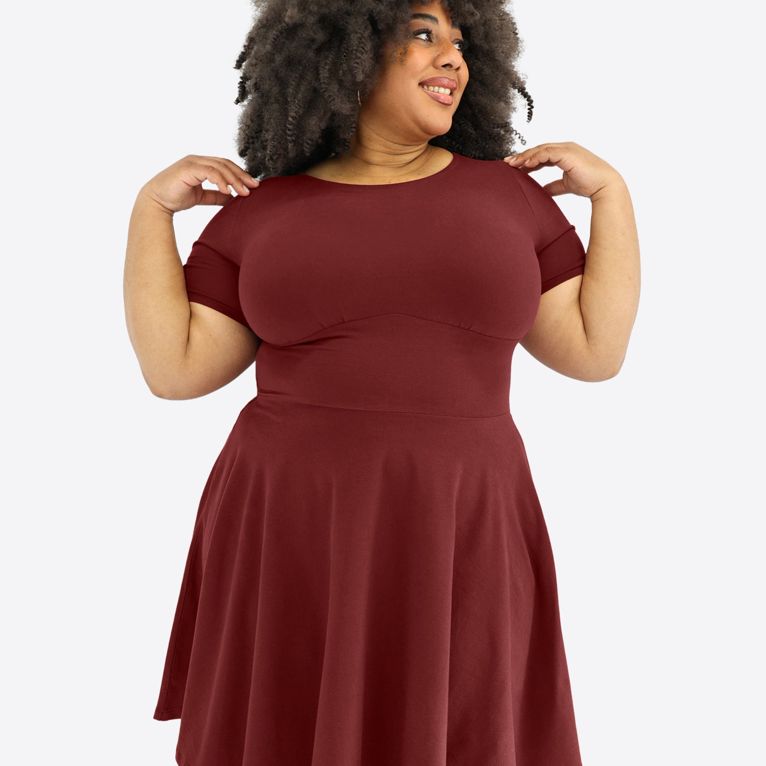 Classic Skort Kleid - Bordeaux