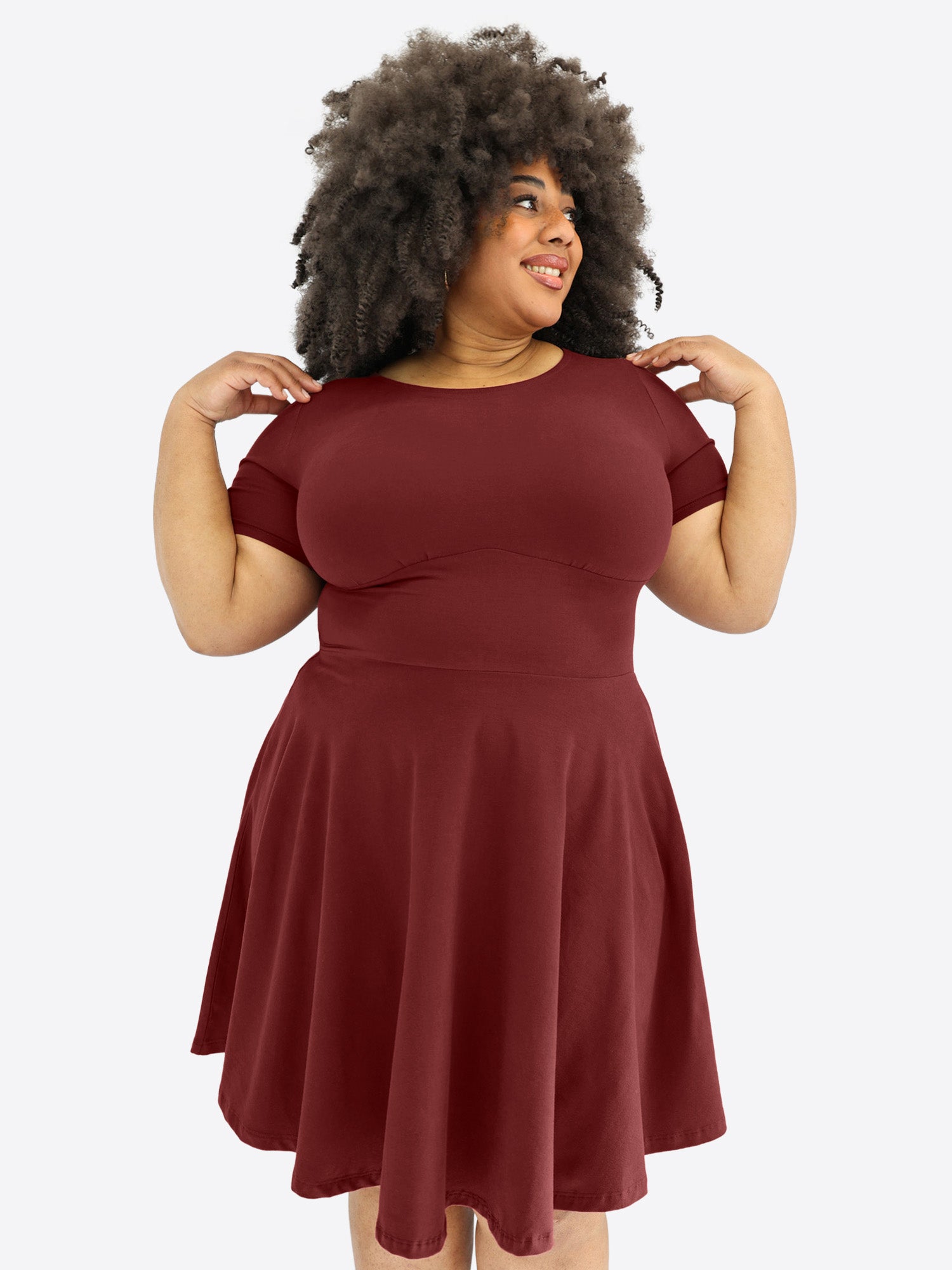 Classic Skort Kleid - Bordeaux
